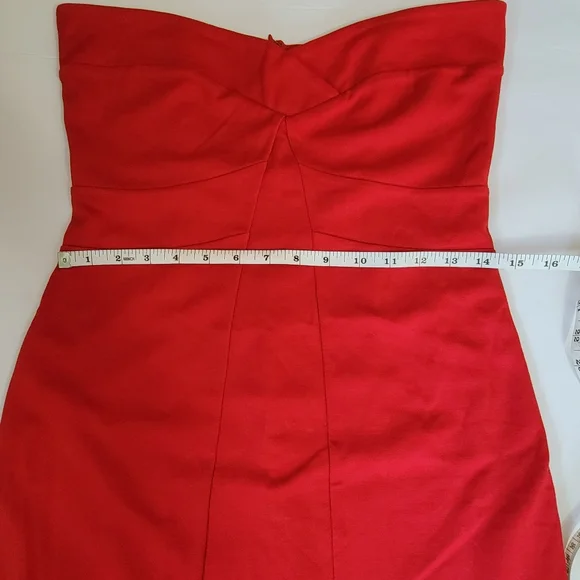 MNG by Mango Red Strapless Dress Size M - NWT - Picture 7 of 8
